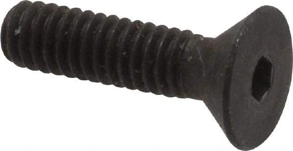 Unbrako - #8-32 UNC Hex Socket Drive, 82° Flat Screw - Alloy Steel, Black Oxide Finish, 5/8" OAL - Makers Industrial Supply