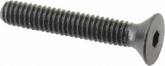 Unbrako - #8-32 UNC Hex Socket Drive, 82° Flat Screw - Alloy Steel, Black Oxide Finish, 1" OAL - Makers Industrial Supply