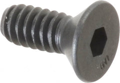 Unbrako - #10-24 UNC Hex Socket Drive, 82° Flat Screw - Alloy Steel, Black Oxide Finish, 1/2" OAL - Makers Industrial Supply