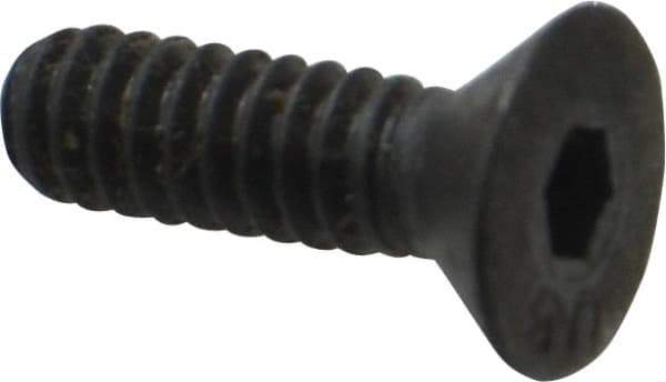 Unbrako - #10-24 UNC Hex Socket Drive, 82° Flat Screw - Alloy Steel, Black Oxide Finish, 5/8" OAL - Makers Industrial Supply