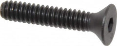 Unbrako - #10-24 UNC Hex Socket Drive, 82° Flat Screw - Alloy Steel, Black Oxide Finish, 1" OAL - Makers Industrial Supply