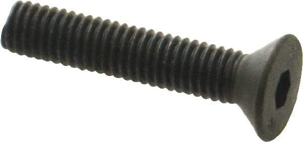 Unbrako - #10-32 UNF Hex Socket Drive, 82° Flat Screw - Alloy Steel, Black Oxide Finish, 1" OAL - Makers Industrial Supply