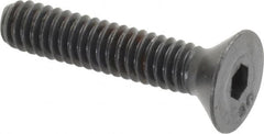 Unbrako - 1/4-20 UNC Hex Socket Drive, 82° Flat Screw - Alloy Steel, Black Oxide Finish, 1-1/4" OAL - Makers Industrial Supply