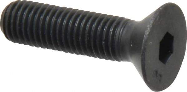 Unbrako - 1/4-28 UNF Hex Socket Drive, 82° Flat Screw - Alloy Steel, Black Oxide Finish, 1" OAL - Makers Industrial Supply