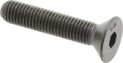 Unbrako - 1/4-28 UNF Hex Socket Drive, 82° Flat Screw - Alloy Steel, Black Oxide Finish, 1-1/4" OAL - Makers Industrial Supply