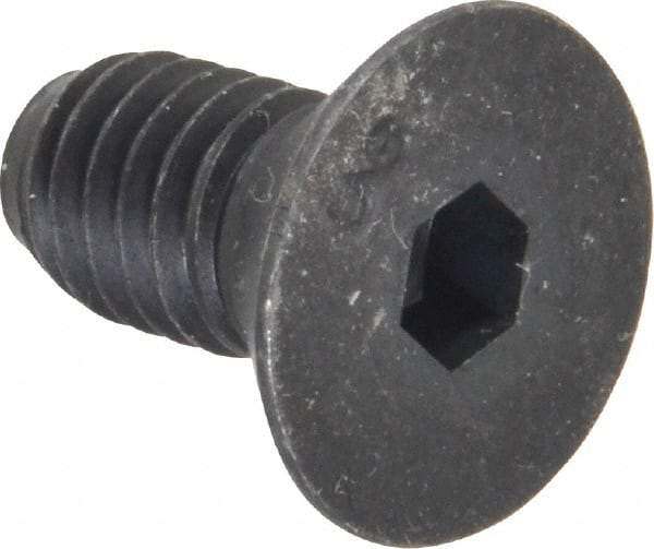 Unbrako - 3/8-16 UNC Hex Socket Drive, 82° Flat Screw - Alloy Steel, Black Oxide Finish, 3/4" OAL - Makers Industrial Supply