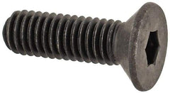 Unbrako - M3x0.50 Metric Coarse Hex Socket Drive, 90 to 92° Flat Screw - Grade 12.9 Alloy Steel, Black Oxide Finish, 10mm OAL - Makers Industrial Supply