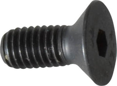 Unbrako - M5x0.80 Metric Coarse Hex Socket Drive, 90 to 92° Flat Screw - Grade 12.9 Alloy Steel, Black Oxide Finish, 12mm OAL - Makers Industrial Supply