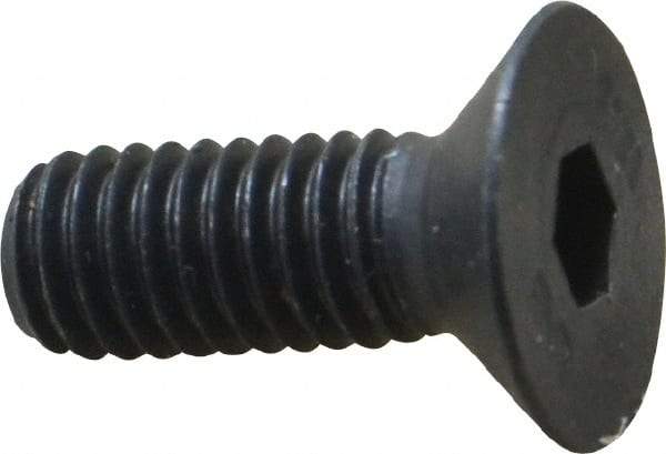 Unbrako - M6x1.00 Metric Coarse Hex Socket Drive, 90 to 92° Flat Screw - Grade 12.9 Alloy Steel, Black Oxide Finish, 16mm OAL - Makers Industrial Supply