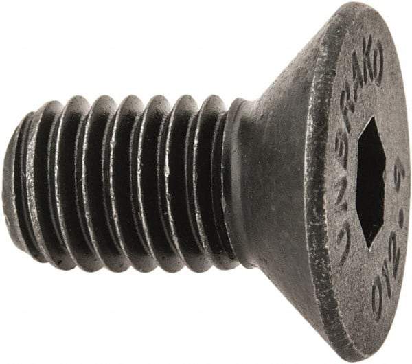 Unbrako - M8x1.25 Metric Coarse Hex Socket Drive, 90 to 92° Flat Screw - Grade 12.9 Alloy Steel, Black Oxide Finish, 16mm OAL - Makers Industrial Supply