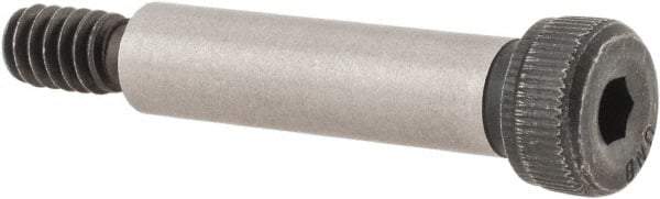 Unbrako - 1/4" Shoulder Diam x 1" Shoulder Length, #10-24 UNC, Hex Socket Shoulder Screw - 8 Alloy Steel, 0.357 to 3/8" Head Diam - Makers Industrial Supply