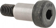 Unbrako - 1/2" Shoulder Diam x 3/4" Shoulder Length, 3/8-16 UNC, Hex Socket Shoulder Screw - 8 Alloy Steel, 0.729 to 3/4" Head Diam - Makers Industrial Supply