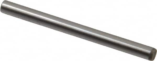 Unbrako - 1/8" Diam x 1-1/2" Pin Length Grade 8 Alloy Steel Oversized Dowel Pin - C 60 (Surface) & C 50-58 Hardness, 1,845 Lb Breaking Strength, 1 Beveled & 1 Rounded End - Makers Industrial Supply