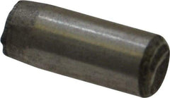 Unbrako - 1/4" Diam x 5/8" Pin Length Grade 8 Alloy Steel Oversized Dowel Pin - C 60 (Surface) & C 50-58 Hardness, 7,370 Lb Breaking Strength, 1 Beveled & 1 Rounded End - Makers Industrial Supply