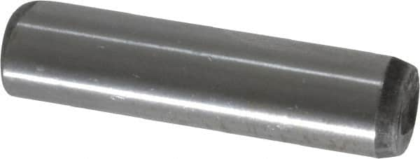 Unbrako - 3/8" Diam x 1-1/2" Pin Length Grade 8 Alloy Steel Oversized Dowel Pin - C 60 (Surface) & C 50-58 Hardness, 16,580 Lb Breaking Strength, 1 Beveled & 1 Rounded End - Makers Industrial Supply