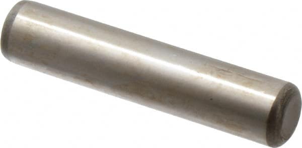 Unbrako - 3/8" Diam x 1-3/4" Pin Length Grade 8 Alloy Steel Oversized Dowel Pin - C 60 (Surface) & C 50-58 Hardness, 16,580 Lb Breaking Strength, 1 Beveled & 1 Rounded End - Makers Industrial Supply