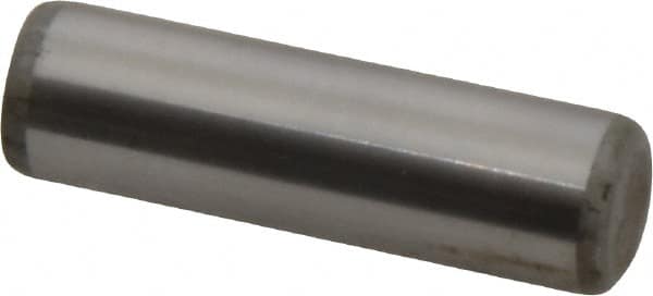 Unbrako - 7/16" Diam x 1-1/2" Pin Length Grade 8 Alloy Steel Oversized Dowel Pin - C 60 (Surface) & C 50-58 Hardness, 22,540 Lb Breaking Strength, 1 Beveled & 1 Rounded End - Makers Industrial Supply