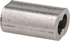 Value Collection - 1/16" Oval Compression Sleeve - Aluminum - Makers Industrial Supply