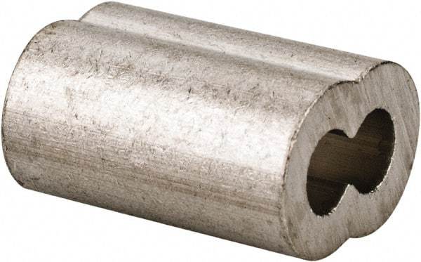 Value Collection - 1/8" Oval Compression Sleeve - Aluminum - Makers Industrial Supply