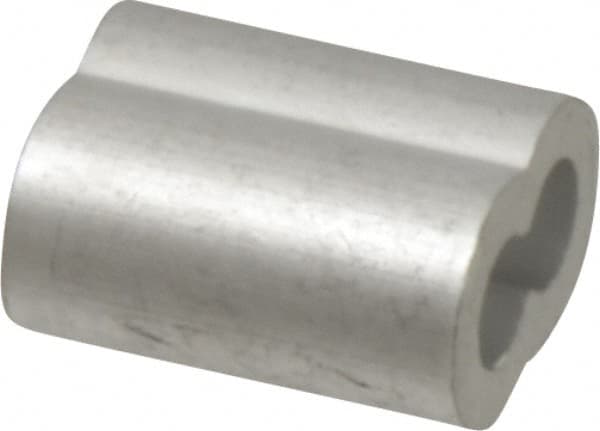 Value Collection - 5/32" Oval Compression Sleeve - Aluminum - Makers Industrial Supply