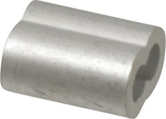 Value Collection - 5/32" Oval Compression Sleeve - Aluminum - Makers Industrial Supply