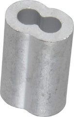 Value Collection - 3/16" Oval Compression Sleeve - Aluminum - Makers Industrial Supply