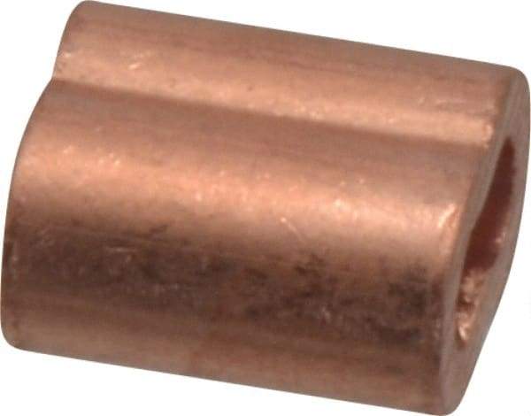 Value Collection - 1/8" Oval Compression Sleeve - Copper - Makers Industrial Supply