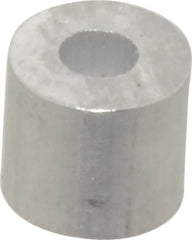 Value Collection - 1/8" Round Stop Compression Sleeve - Aluminum - Makers Industrial Supply