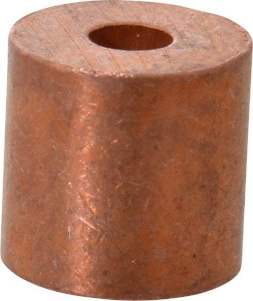 Value Collection - 3/32" Round Stop Compression Sleeve - Copper - Makers Industrial Supply