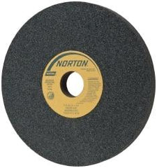 Norton - 8" Diam x 1-1/4" Hole x 3/4" Thick, J Hardness, 60 Grit Surface Grinding Wheel - Silicon Carbide, Type 1, Medium Grade, 3,600 Max RPM, Vitrified Bond, No Recess - Makers Industrial Supply