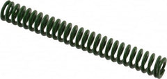 Associated Spring Raymond - 10mm Hole Diam, 5mm Rod Diam, 3" Free Length, Green Die Spring - 99.8 N Max Deflection, 31.2mm Max Deflection, Light Duty, Chromium Alloy Steel - Makers Industrial Supply