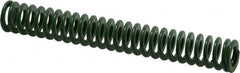 Associated Spring Raymond - 12.5mm Hole Diam, 6.3mm Rod Diam, 3-1/2" Free Length, Green Die Spring - 197.1 N Max Deflection, 36.5mm Max Deflection, Light Duty, Chromium Alloy Steel - Makers Industrial Supply