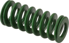 Associated Spring Raymond - 20mm Hole Diam, 10mm Rod Diam, 1-3/4" Free Length, Green Die Spring - 540 N Max Deflection, 18mm Max Deflection, Light Duty, Chromium Alloy Steel - Makers Industrial Supply