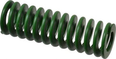 Associated Spring Raymond - 25mm Hole Diam, 12.5mm Rod Diam, 3" Free Length, Green Die Spring - 840 N Max Deflection, 30mm Max Deflection, Light Duty, Chromium Alloy Steel - Makers Industrial Supply