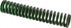 Associated Spring Raymond - 25mm Hole Diam, 12.5mm Rod Diam, 5" Free Length, Green Die Spring - 851.7 N Max Deflection, 51mm Max Deflection, Light Duty, Chromium Alloy Steel - Makers Industrial Supply