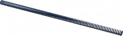 Associated Spring Raymond - 12.5mm Hole Diam, 6.3mm Rod Diam, 12" Free Length, Blue Die Spring - 243.6 N Max Deflection, 116mm Max Deflection, Medium Duty, Chromium Alloy Steel - Makers Industrial Supply