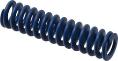 Associated Spring Raymond - 20mm Hole Diam, 10mm Rod Diam, 3" Free Length, Blue Die Spring - 702.8 N Max Deflection, 28mm Max Deflection, Medium Duty, Chromium Alloy Steel - Makers Industrial Supply