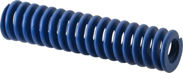 Associated Spring Raymond - 32mm Hole Diam, 16mm Rod Diam, 5-1/2" Free Length, Blue Die Spring - 2199.6001 N Max Deflection, 52mm Max Deflection, Medium Duty, Chromium Alloy Steel - Makers Industrial Supply