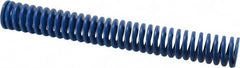 Associated Spring Raymond - 32mm Hole Diam, 16mm Rod Diam, 10" Free Length, Blue Die Spring - 2033 N Max Deflection, 95mm Max Deflection, Medium Duty, Chromium Alloy Steel - Makers Industrial Supply