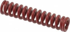 Associated Spring Raymond - 10mm Hole Diam, 5mm Rod Diam, 1-3/4" Free Length, Red Die Spring - 198 N Max Deflection, 13.2mm Max Deflection, Strong Duty, Chromium Alloy Steel - Makers Industrial Supply