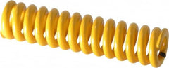 Associated Spring Raymond - 12.5mm Hole Diam, 6.3mm Rod Diam, 2" Free Length, Yellow Die Spring - Makers Industrial Supply