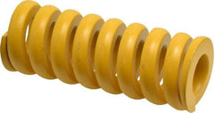 Associated Spring Raymond - 40mm Hole Diam, 20mm Rod Diam, 4-1/2" Free Length, Yellow Die Spring - 7306 N Max Deflection, 26mm Max Deflection, Extra Strong, Chromium Alloy Steel - Makers Industrial Supply