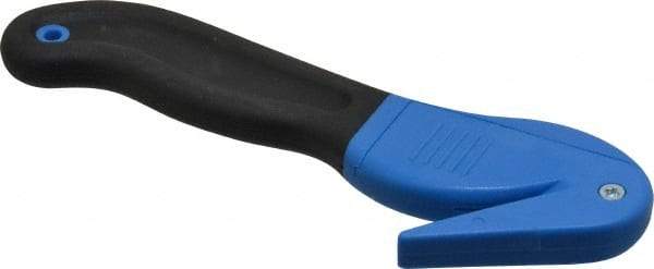 ICT - Fixed Safety Cutter - 1.65" Blade, Blue & Black Ergonomic Grip Handle, 1 Blade Included - Makers Industrial Supply