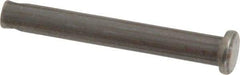 Made in USA - 1/4" Pin Diam, 1-7/8" OAL, Standard Clevis Pin - 3/32" Hole, 1-25/32" Usable Length, Uncoated Steel - Makers Industrial Supply