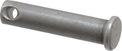 Made in USA - 5/16" Pin Diam, 1-3/8" OAL, Standard Clevis Pin - 9/64" Hole, 1-15/64" Usable Length, Uncoated Steel - Makers Industrial Supply