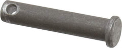 Made in USA - 5/16" Pin Diam, 1-1/2" OAL, Standard Clevis Pin - 9/64" Hole, 1-23/64" Usable Length, Uncoated Steel - Makers Industrial Supply