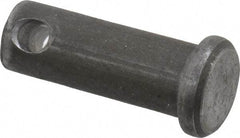 Made in USA - 3/8" Pin Diam, 1" OAL, Standard Clevis Pin - 5/32" Hole, 27/32" Usable Length, Uncoated Steel - Makers Industrial Supply