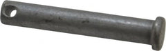 Made in USA - 3/8" Pin Diam, 2-1/4" OAL, Standard Clevis Pin - 5/32" Hole, 2-3/32" Usable Length, Uncoated Steel - Makers Industrial Supply