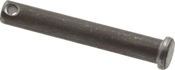 Value Collection - 3/8" Pin Diam, 2-1/2" OAL, Standard Clevis Pin - 5/32" Hole, 2-11/32" Usable Length, Uncoated Steel - Makers Industrial Supply