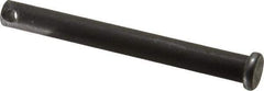 Made in USA - 3/8" Pin Diam, 3-1/2" OAL, Standard Clevis Pin - 5/32" Hole, 3-11/32" Usable Length, Uncoated Steel - Makers Industrial Supply